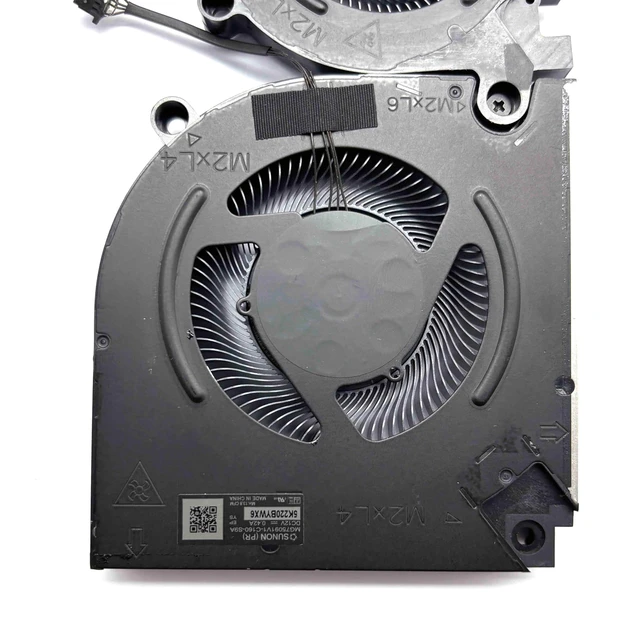 Alt view image 4 of 5 - New CPU+GPU Cooling Fan Replacement for DELL Alienware M16 R1