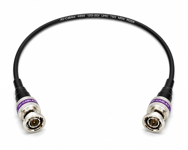 Main image of AV-Cables 12G-SDI BNC to BNC Cable, 4855R,35ft, Black