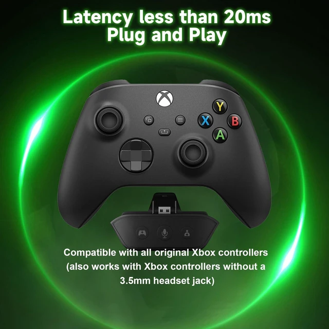 Alt view image 2 of 5 - Dinosoo Wireless Bluetooth Headset for Gaming, 3D Surround Sound, Game/Chat Balance, Mic Mute, Foldable Design, Long Battery Life Works with Xbox One/Series X/S, PS5, PC, Mac, NS