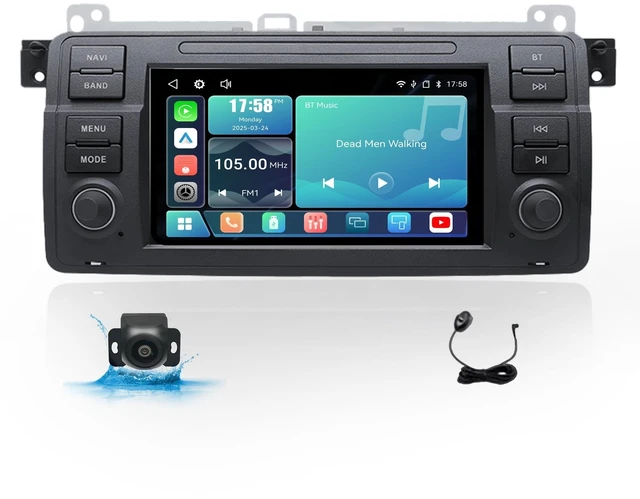 Main image of Uckazy 7" Linux IPS CarPlay Android Auto for BMW E46 3 Series 1999-2005