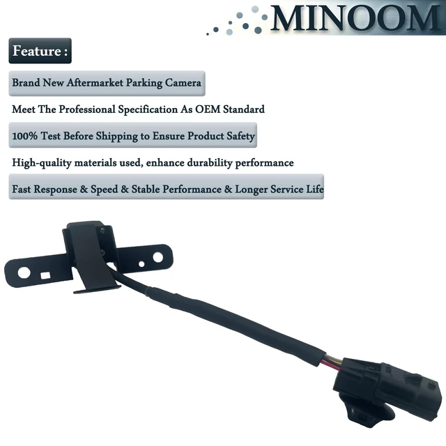 Alt view image 5 of 5 - MINOOM 284F1-6FL0A Front View Parking Assist Camera Replacement for Nissan Rogue 2016 2017 2018 2019 2.0L 2.5L Part No.#284F16FL1A284F16FL0A284F1-6FL0A