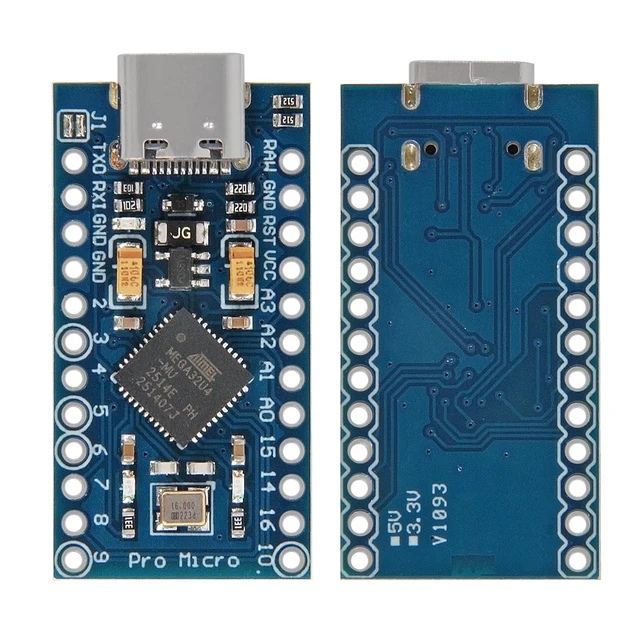 Alt view image 3 of 5 - 4Pcs Atmega32U4 Type-C Pro Micro 5V 16MHz Module Board Programming USB C Development Board Micro Controller for Arduino IDE