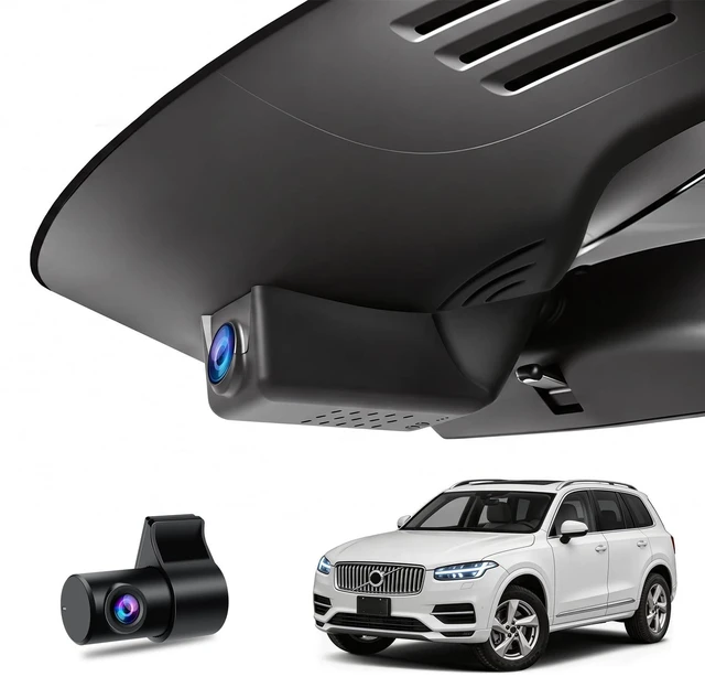 Main image of 4K Front+1080P Rear Dash Cam for Volvo XC90 2016-2022 T5 T6 T8, OEM Look