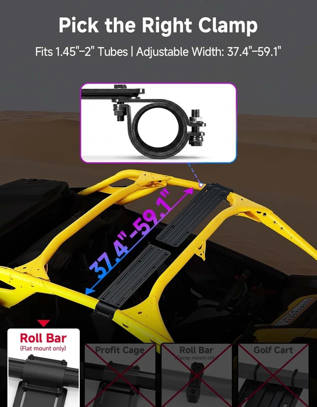 Alt view image 2 of 5 - KEMIMOTO Midnight 90 UTV Sound System Compatible with X3 MAX, RZR