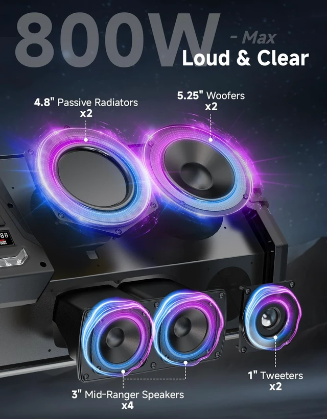 Alt view image 4 of 5 - KEMIMOTO Midnight 90 UTV Sound System Compatible with X3 MAX, RZR