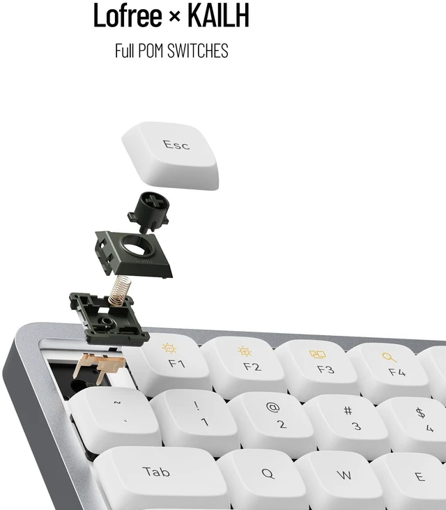 Alt view image 3 of 5 - Flow 100 Keys Low-Profile Mechanical Keyboard, All-Aluminum Body (Black)