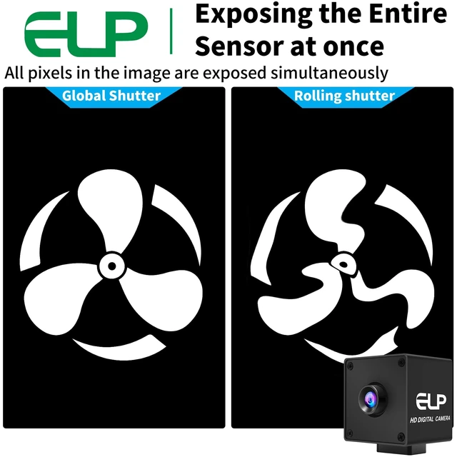 Alt view image 4 of 5 - ELP High Speed Global Shutter USB3.0 Camera, 720P/200fps, 1200P/120fps, USB3.0/2.0 20Pin Wide Angle 83degree Cameras for Windows, Linux, Mac, Pi, Fast Frame AR0234 Webcam for PC Laptop Jetson Nano