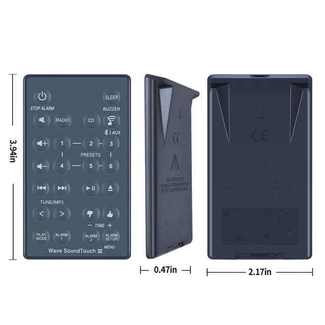 Alt view image 3 of 4 - Replacement Remote for Bose Wave Soundtouch Series IV