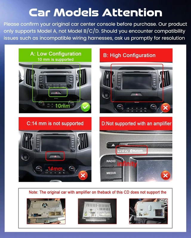 Alt view image 2 of 5 - Inefala Car Radio for Kia Sportage 2010-2016 with Carplay Android Auto