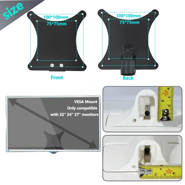 Alt view image 3 of 5 - S27D390H Monitor Stand Compatible with Samsung D360 S27D360 S22D390H