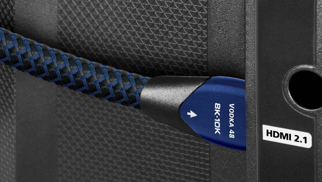 Alt view image 4 of 5 - AudioQuest Vodka 48 2.1 HDMI Cable - 8K/10K Ultra HD, Gaming, High-Speed, 48Gbps, HDR, eARC - 1.5m