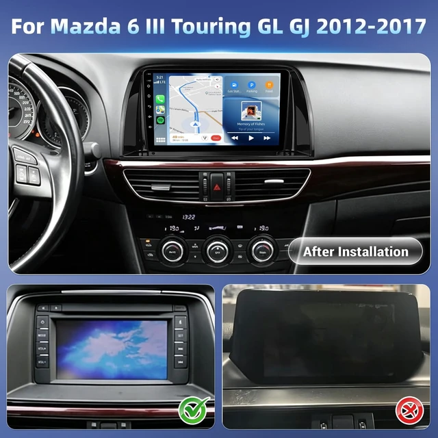 Alt view image 2 of 5 - 4GB RAM+64GB ROM Android Car Radio for Mazda 6 III Touring GL GJ 2012-2017