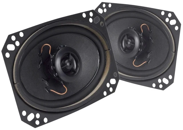 Main image of Magnadyne 4x6 Coaxial Speakers with Silk Dome Tweeter, Crisp Highs & Clear Bass for Cars, RVs, Home - Pair