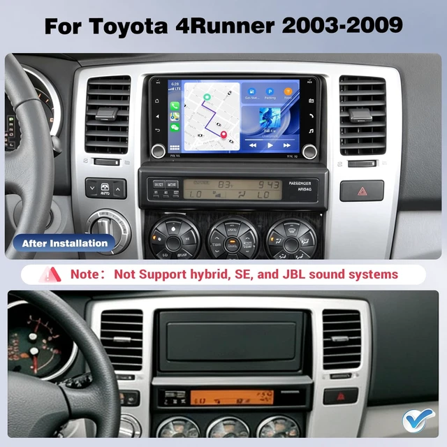 Alt view image 2 of 5 - Upgrcaru 4+64G 7 Inch Android Car Radio for Toyota 4Runner 2003-2009