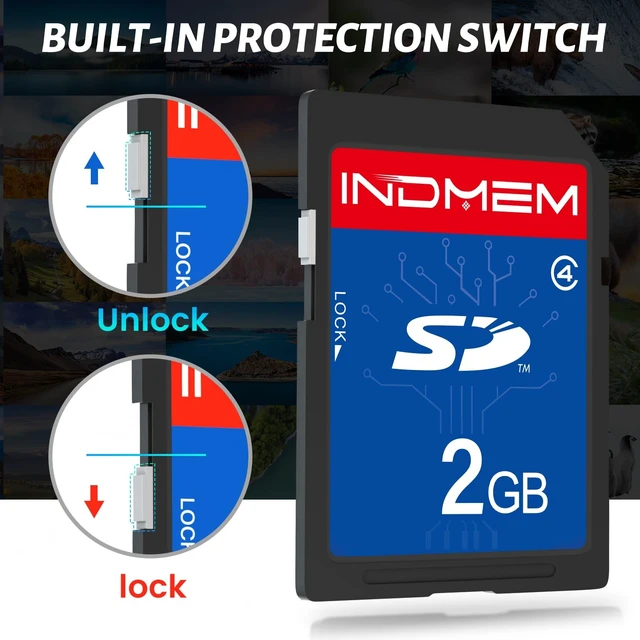 Alt view image 2 of 5 - SD Card 2GB, 20-Pack Class 4 MLC Flash Memory Card, High-Speed Secure Digital Cards for Cameras, DSLR, Action Cams - Reliable Storage