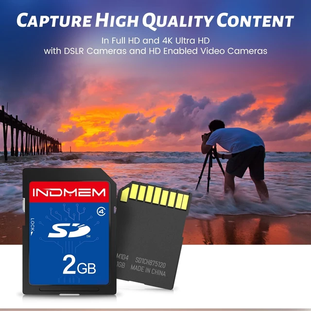 Alt view image 4 of 5 - SD Card 2GB, 20-Pack Class 4 MLC Flash Memory Card, High-Speed Secure Digital Cards for Cameras, DSLR, Action Cams - Reliable Storage