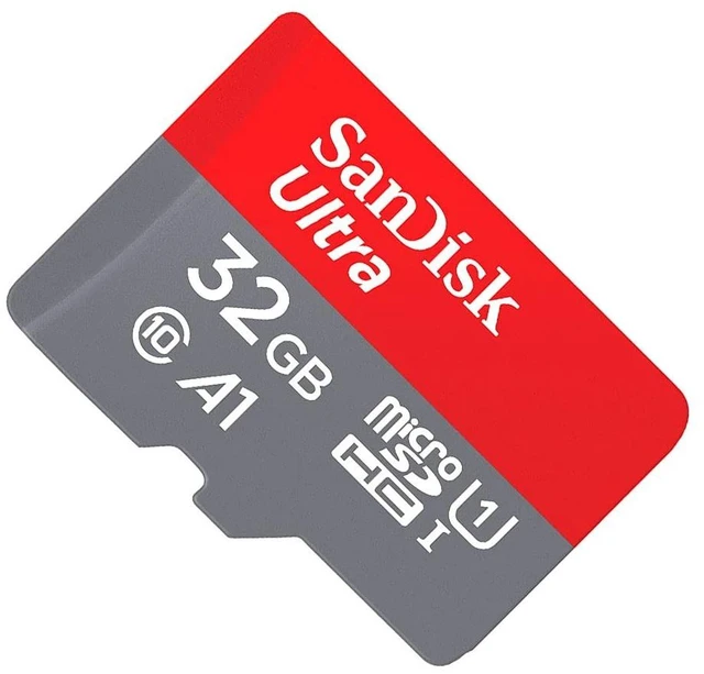 Alt view image 4 of 5 - SanDisk 32GB Ultra microSDHC UHS-I Memory Card with Adapter - 98MB/s, C10, U1, Full HD, A1, Micro SD Card - SDSQUAR-032G-GN6MA