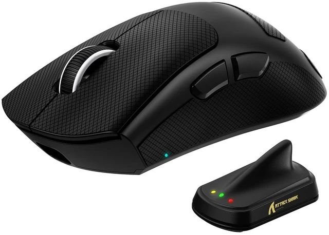 Main image of ATTACK SHARK V8 Wireless Ultralight 8K Polling Gaming Mouse-Black+Tape