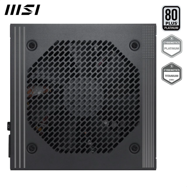 Alt view image 3 of 5 - MSI PRO A1000PL PCIE5, Fully Modular Gaming 1000W Power Supply, 80+ Platinum, 12V-2x6 Cables, Server-Grade Capacitor, ATX 3.1 & PCIe 5.1 Ready, Low-Noise, Embossed Jacket Cables, 7 Year Warranty