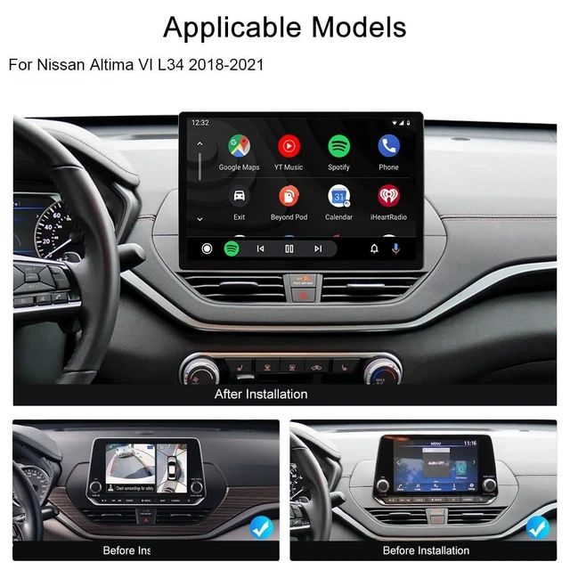 Alt view image 2 of 5 - 13.1 Android Car Stereo for Nissan Altima 20182021, Plug & Play Radio