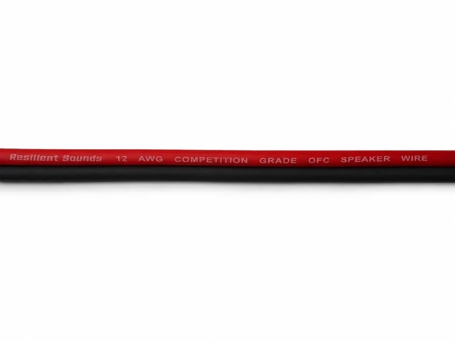 Alt view image 5 of 5 - Resilient Sounds 12G OFC Competition Grade Speaker Wire Red/Black 100FT