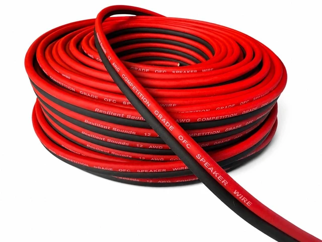 Main image of Resilient Sounds 12G OFC Competition Grade Speaker Wire Red/Black 100FT