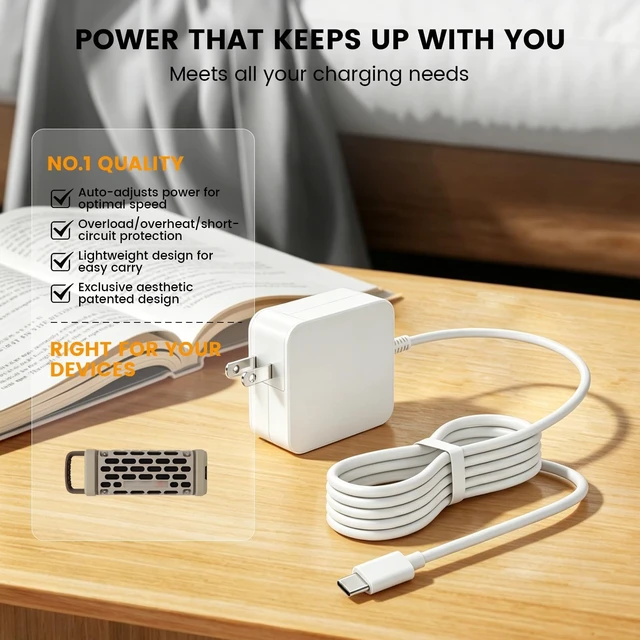 Alt view image 4 of 5 - 65W Charger Compatible with Turtlebox Ranger Outdoor Bluetooth 5.4 Series