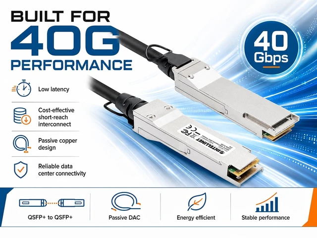 Alt view image 2 of 5 - Intellinet 40G QSFP+ Passive DAC Twinax Cable, 10 ft