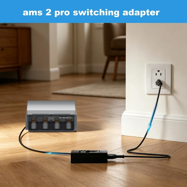 Alt view image 2 of 5 - AMS 2 Pro Power Supply 24V Switching Adapter for Bambu Lab AMS 2 Pro Automatic Material System Compatible with Bambu Lab AMS ADS-96HLA-19-1 24096E Power Cord Charger