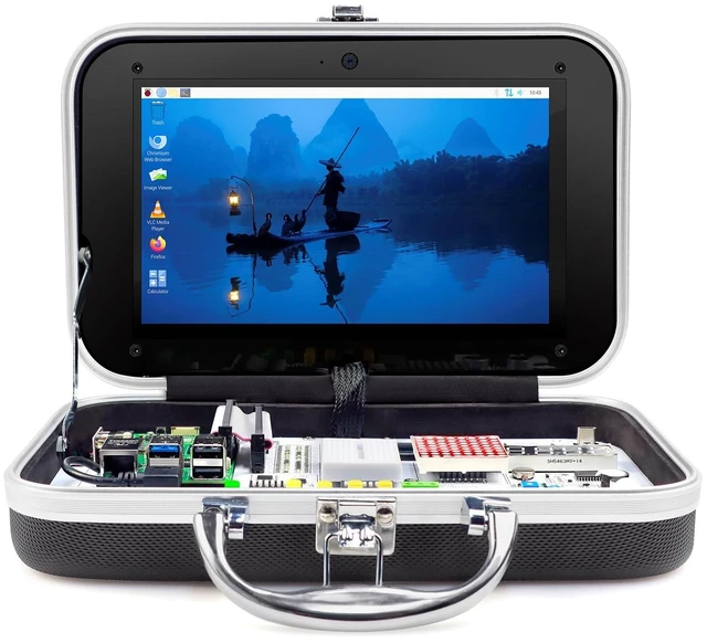 Main image of ELECROW for Raspberry Pi 5 8GB Kit, with Pi 5 8GB Single Board Computer, Crowpi Pi 5 Case Kit with 9inch Display, Compatible with Raspberry Pi 5 Learning Programming Kit with Sensors (8GB RAM)