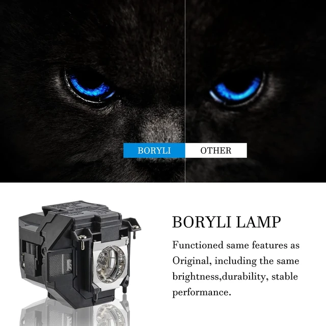 Alt view image 2 of 3 - BORYLI Replacement Projector Lamp for ELP96 Powerlite Home Cinema 2100 2150 1060 660 760hd VS250 VS350 VS355 EX9210 EX9220 EX3260 EX5260 109W V13H010L96 Lamp Bulb Replacement