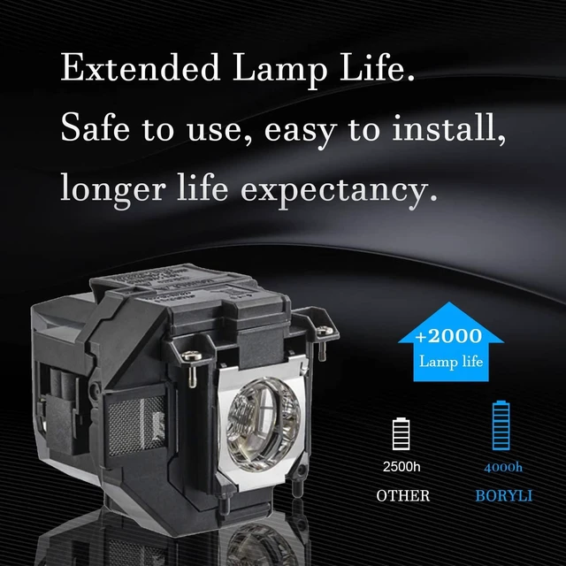 Alt view image 3 of 3 - BORYLI Replacement Projector Lamp for ELP96 Powerlite Home Cinema 2100 2150 1060 660 760hd VS250 VS350 VS355 EX9210 EX9220 EX3260 EX5260 109W V13H010L96 Lamp Bulb Replacement