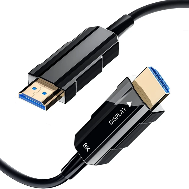 Main image of 8K HDMI 2.1 Cable 30ft/9m, Long Fiber Optic HDMI Cable, Ultra High Speed Thin HDMI Cord, 48Gbps, 8K@60Hz 4K@120Hz, Dynamic HDR, eARC, HDCP 2.2&2.3, 3D, for HDTV Monitor Game Laptop Xbox PS4/PS5