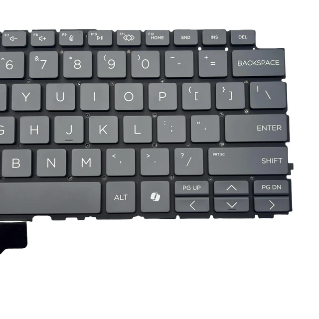 Alt view image 4 of 5 - New for HP Pro x360 Fortis 11 G9x G10 G11 EliteBook 1040 G11 2-in-1 1040 14 inch G9 G10 G11 14-EU 14t-EU Keyboard Backlit with Ai Key Without Frame (Grey Function Keys)