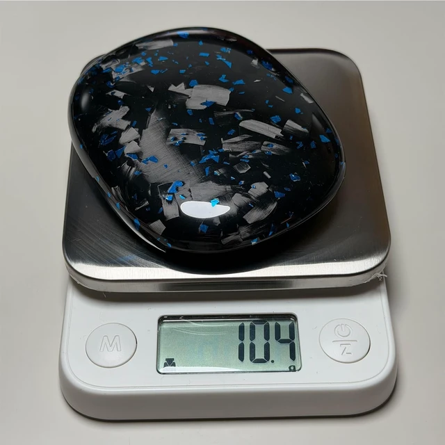 Alt view image 5 of 5 - Fiberri Forged Carbon Fiber Case for AirPods Max 2 & 1, Glossy Black/Blue