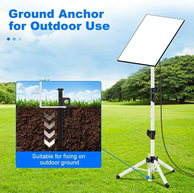 Alt view image 5 of 5 - Starlink Tripod Mount Gen 3/4/4X Adjustable Height Portable Starlink Stand Stable Iron Connector for Outdoor Travel RV White