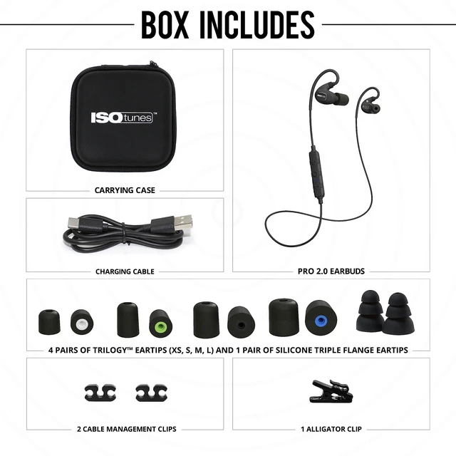 Alt view image 5 of 5 - ISOtunes Pro 2.0 Bluetooth Hearing Protection, OSHA Compliant Work Earbuds