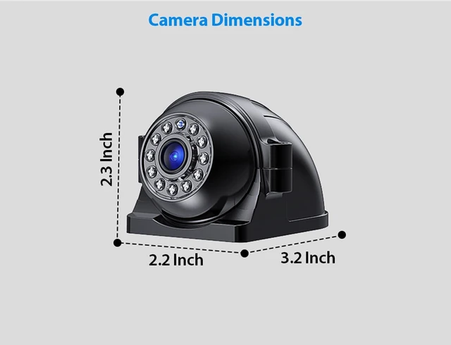 Alt view image 3 of 4 - ZEROXCLUB Wired Side View Camera for BY104A BH101 BH701 BH104. Replacement Backup Camera for ZEROXCLUB System Kit(BHSIDE)