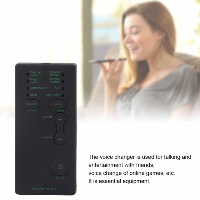 Alt view image 2 of 5 - Mini Voice Changer Device, Portable Sound Card Broadcast Device Suitable for Mobile Phone Computer Laptop - 3-4 Hours Full