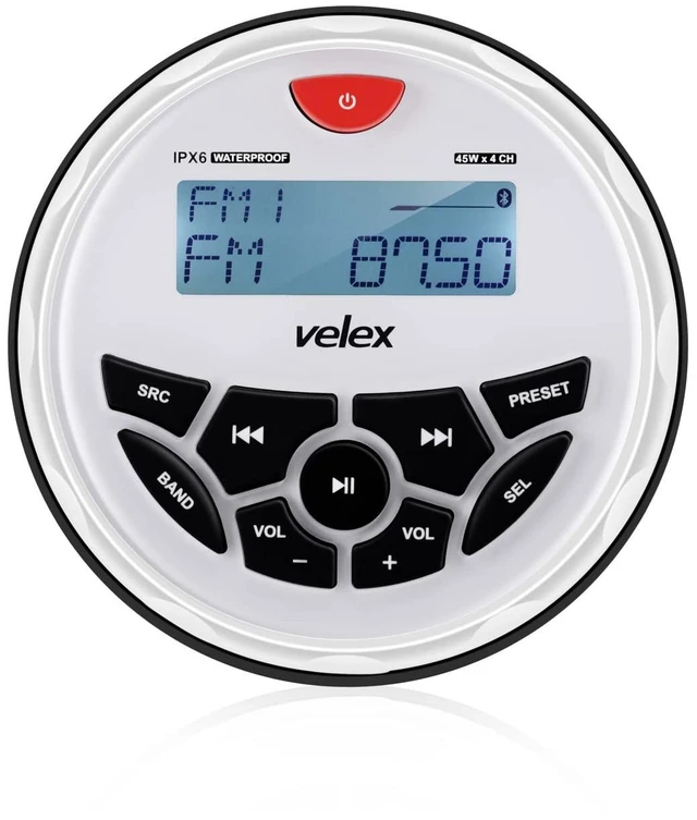 Main image of Marine Bluetooth Stereo Radio Boat Radio AM FM Tuner Bluetooth Streaming Music Digital Media on Boats Golf Cart ATV UTV and Spa Hot Tubs