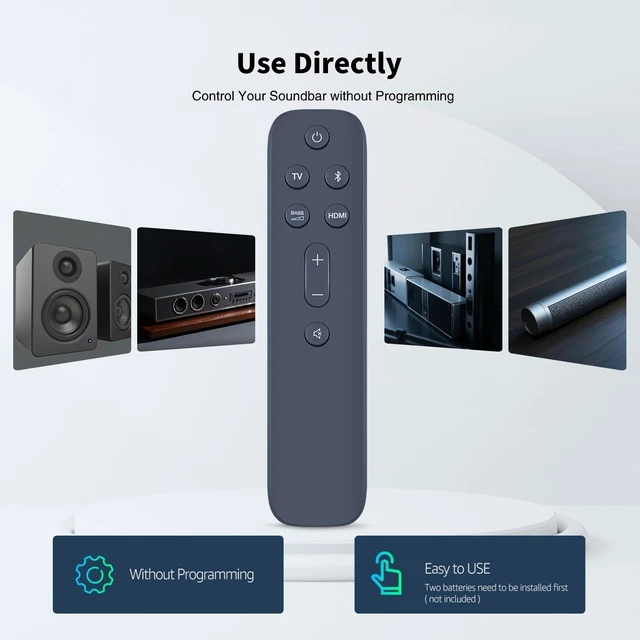 Alt view image 2 of 5 - Snrigw Replacement Remote Control for Bar 5.1 Surround Sound Bar System 2GBAR51IMBLKAM/R23-5/06-SB510U-RC0S/400001518,for 2.1 Deep Bass (MK2)