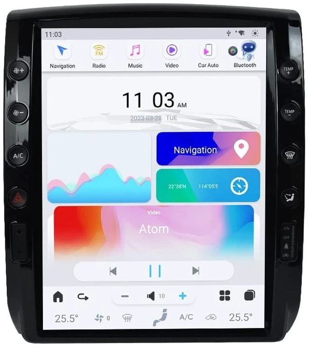Main image of aoonav 12.1 Inch Android Car Radio Upgrade for Toyota Tacoma 2005-2015 Auto Stereo Replacement Multimedia Video Player GPS Navigation Head Unit, Support Carplay/WIFI/4G LET/BT/DSP/OEM JBL System