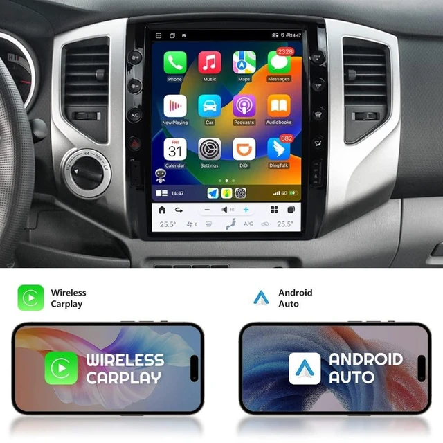 Alt view image 2 of 5 - aoonav 12.1 Inch Android Car Radio Upgrade for Toyota Tacoma 2005-2015 Auto Stereo Replacement Multimedia Video Player GPS Navigation Head Unit, Support Carplay/WIFI/4G LET/BT/DSP/OEM JBL System