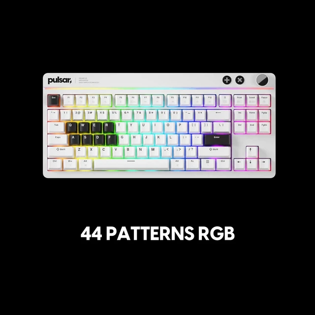 Alt view image 5 of 5 - Pulsar Gaming Gears Xboard QS Gaming Keyboard, 80%, White