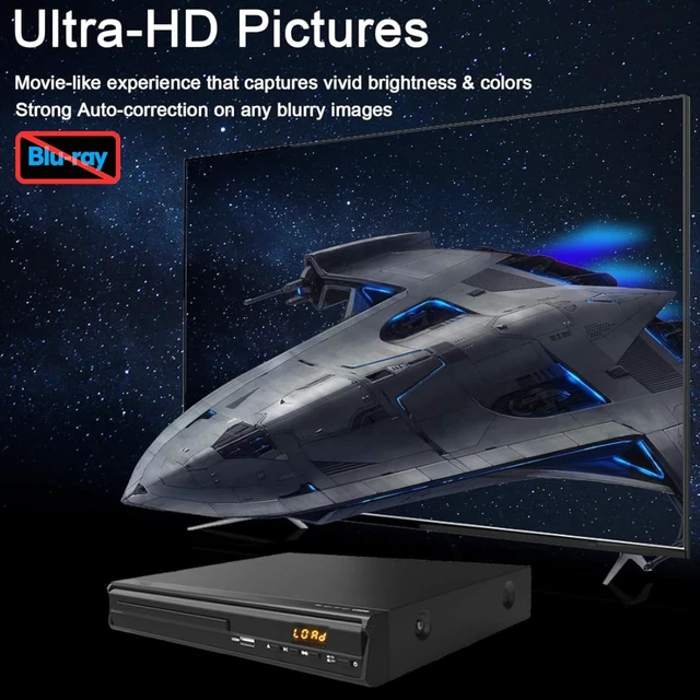 Alt view image 4 of 5 - DVD Player with HDMI AV Output, All Region Free CD DVD Players for TV