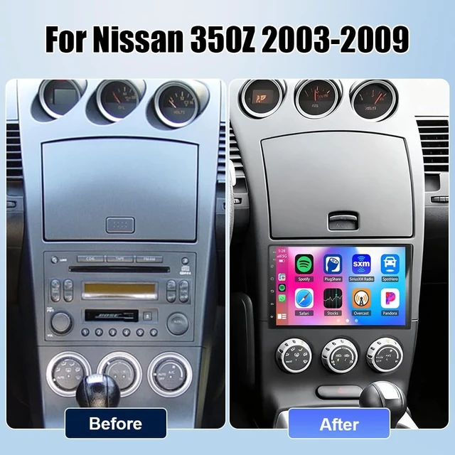 Alt view image 2 of 5 - 4+64G Car Stereo for Nissan 350Z 2003-2009 with Carplay Android Auto