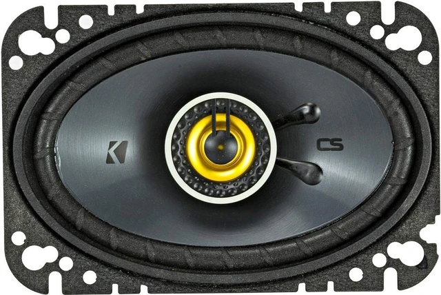 Alt view image 4 of 5 - KICKER Speaker Package of 2 Items: CS Series Two 6.5" Coaxial Speakers 4-Ohm & Two 4"x6" Coaxial Speakers 4-Ohm - 1x 46CSC654, 1x 46CSC464