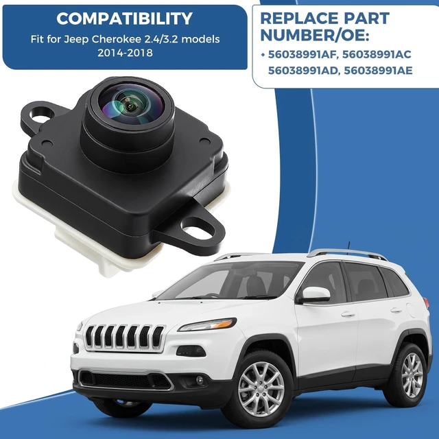 Alt view image 2 of 5 - 56038991AG Rear View Backup Camera Fit for Jeep Cherokee 2.4/3.2 2014-2018