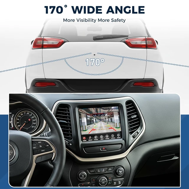 Alt view image 4 of 5 - 56038991AG Rear View Backup Camera Fit for Jeep Cherokee 2.4/3.2 2014-2018