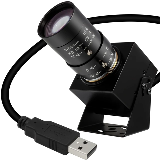 Main image of High Speed Global Shutter USB Camera with 90fps 5-50mm 10X Manual Zoom Varifocal Lens 1200P Resolution Goft Swing Camera Plug and Play Compatibility for Jetson Nano Laptop Raspberry Pi and Mac OS